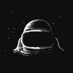 Wall Mural - astronaut in outer space