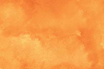 Wall Mural - Abstract orange watercolor background