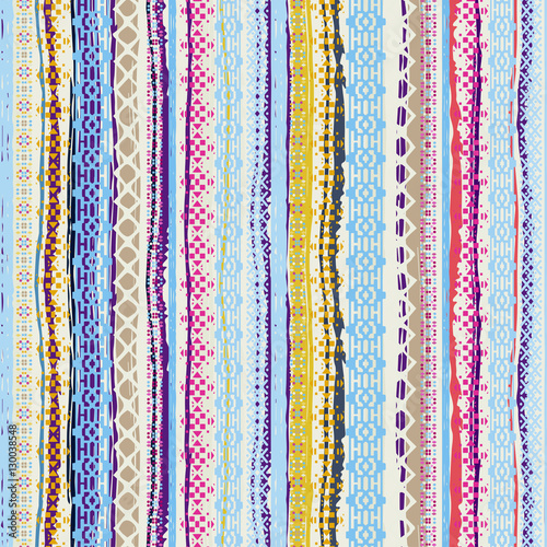 Boho style. Ethnic seamless pattern Tableau sur Toile
