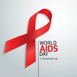 World Aids Day. Aids Awareness. 1st December World Aids Day. Vector illustration