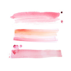 Wall Mural - colorful retro vintage abstract watercolour aquarelle art hand paint on white background