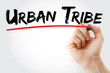 © dizain - Hand writing Urban tribe with marker, concept background