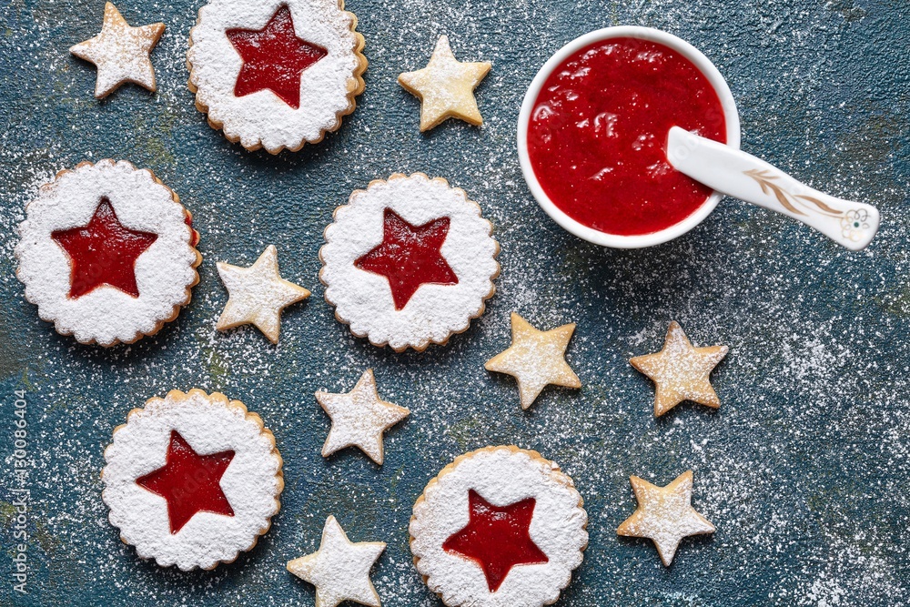 Round And Star Like Biscuits Ginger Cookies With ...