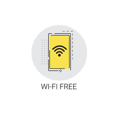 Poster - WIFI Signal Icon Free Wireless Connection Vector