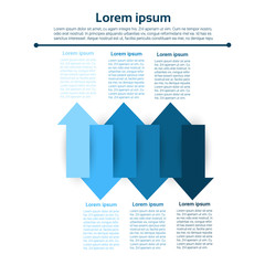 Poster - Graph Set Finance Arrows Infographic Icon Colorful Financial Business Chart Flat Vector Illustration