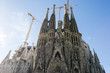 Facade of the Sagrada Familia basilica in Barcelona, Catalonia, Spain