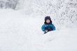 © milosz_g - Happy caucasian child playing in snow