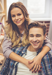 Canvas Print - Beautiful young couple