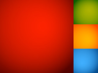 Poster - Set of smooth colorful backdrops / backgrounds with mixed gradie