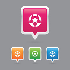 football or soccer ball marker icons