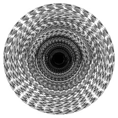 Poster - mandala pattern black hole