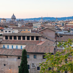 Wall Mural - view of old Rome city from Capitoline hill