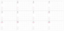 Year 2017 Table Calendar Vector Design Template
