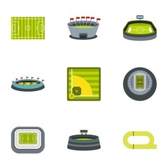 Poster - Championship icons set. Flat illustration of 9 championship vector icons for web