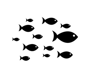 Canvas Print - Fish Icons