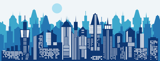 Cityscape background. Vector illustration