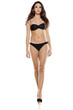 © vladimirfloyd - young girl in black bikini walking on a white background