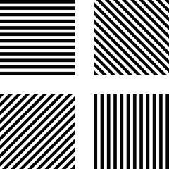 Poster - Striped square pattern template set