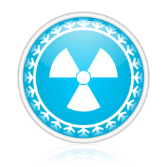 Aufkleber - Christmas design blue vector icon.