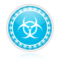 Aufkleber - Christmas design blue vector icon.