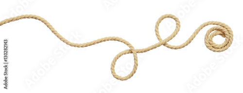 Beige cotton rope curl Poster Mural XXL