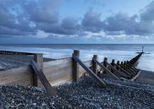 Sea Defenses On The Pebbly Beach At Sheringham, Norfolk