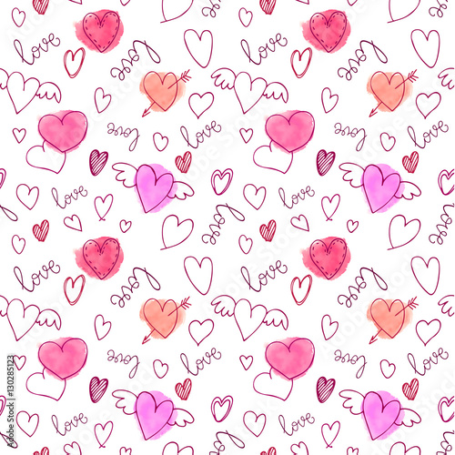 Cotton fabric Vector Seamless pattern.