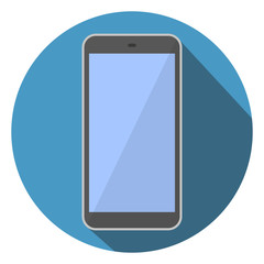 Poster - Mobile Phone Flat Icon Vector Illustration