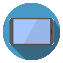 Poster - tablet computer flat icon vector illustration