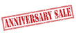 © cone88 - anniversary sale red stamp on white background