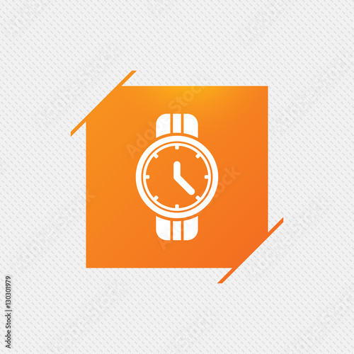 Fotografie, Obraz Wrist Watch sign icon. Mechanical clock symbol.