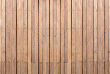 Exterior wooden decking or flooring on the terrace