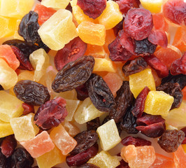 Wall Mural - Mix of different dried fruits