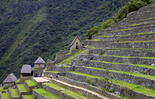 Agricultural Terraces , Machu Picchu, Peru, Peruviann, Latin America, Latin American South America. The Lost City Of The Inca Was Rediscovered By Hiram Bingham In 1911