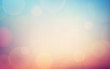 Abstract Bokeh and lens flare pattern on blue and pink color in vintage filter background (vector)