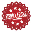 sierra leone grunge stamp on white background