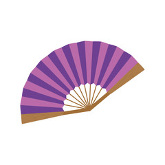 Sticker - fashion hand fan icon vector illustration graphic design