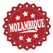 mozambique grunge stamp on white background