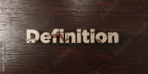 Definition Grungy Wooden Headline On Maple 3d Rendered Royalty