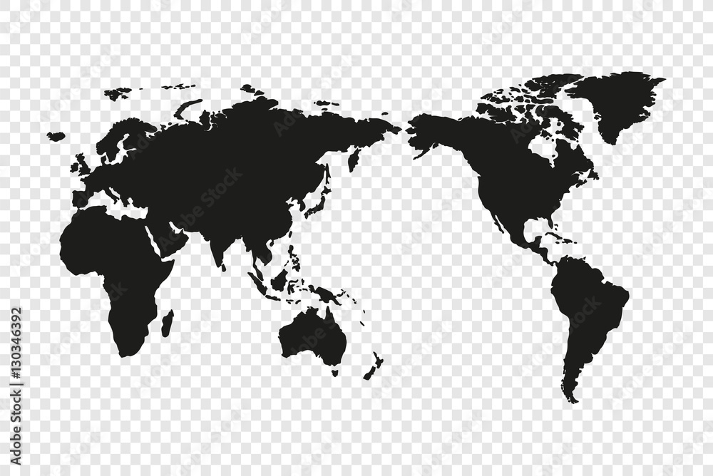 Political World Map Illustration Stock Vector | Adobe Stock