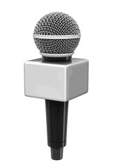 Poster - Microphone. Image with clipping path