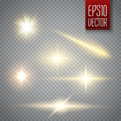 Wall Mural - Abstract image of lighting flare. Christmas lights