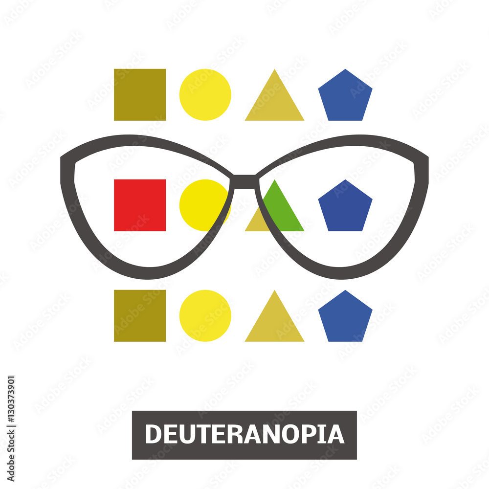 Color blindness vector Stock Illustration | Adobe Stock