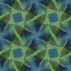 Poster - Colorful seamless fractal swirl pattern background