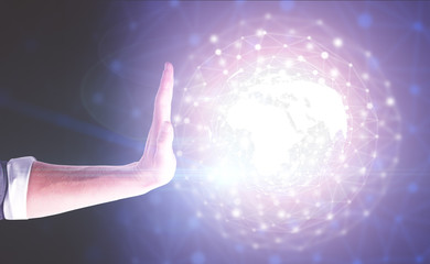 Poster - Global business and technologies concept