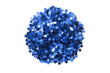 Blue confetti isolated