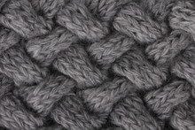 Knitted Texture, Grey Knit Cables