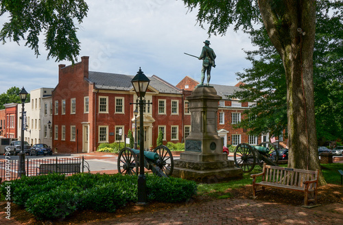 Fotografie, Obraz Historic Court Square, Charlottesville, Virginia
