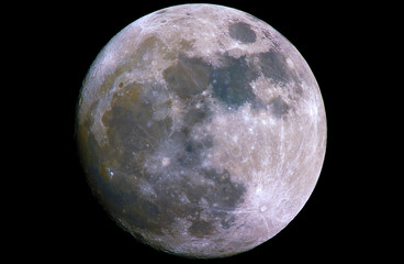 12/12/2016 - Mineral Moon in waxing gibbous phase. Taken by my telescope and cared by me in post production for details and quality.