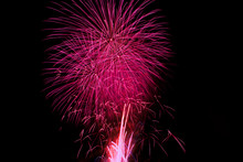 Fireworks  -  Pink, Red And Violet.